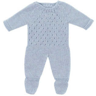 BŁĘKITNA DZIANINOWA PIŻAMKA ubranko dla lalki 38 cm Miniland