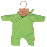 ZIELONA PIŻAMKA zestaw z czapeczką ubranko dla lalki 32 cm Miniland