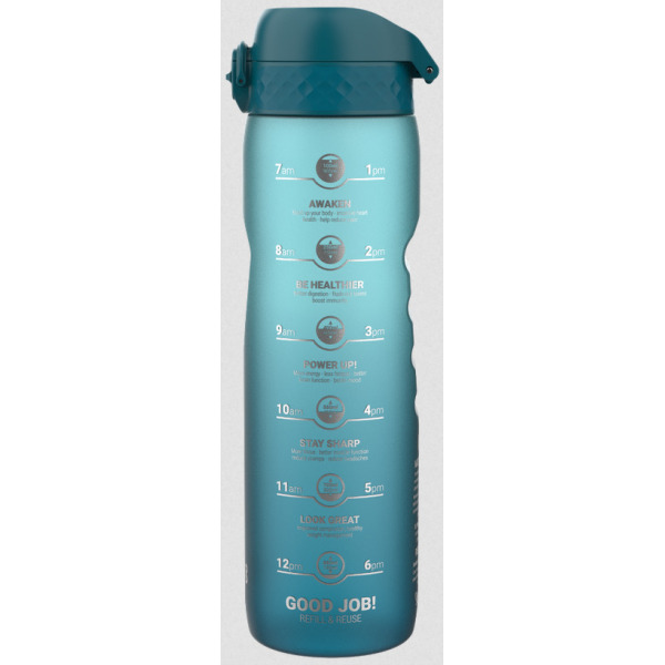 BUTELKA z ustnikiem 1000 ml Gradient Deep Teal/Sonic Blue Motivator BPA Free ION8
