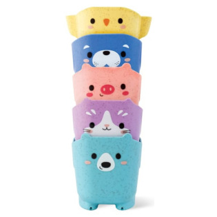 KUBECZKI ZWIERZACZKI do kąpieli zabawka do wody Tiger Tribe 1+