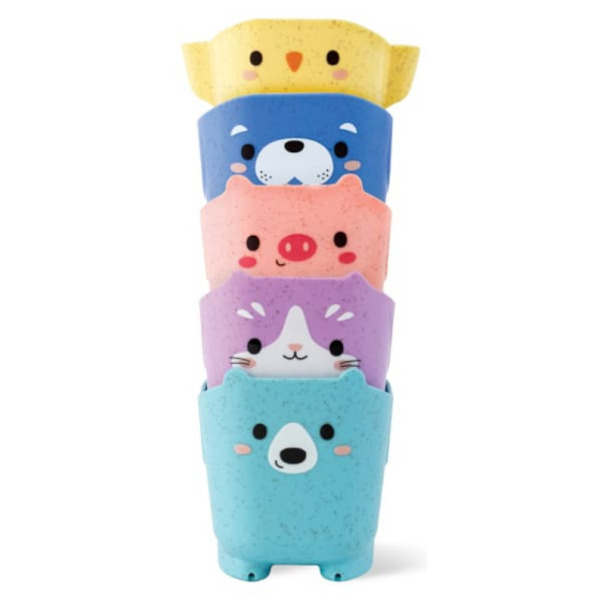 KUBECZKI ZWIERZACZKI do kąpieli zabawka do wody Tiger Tribe 1+