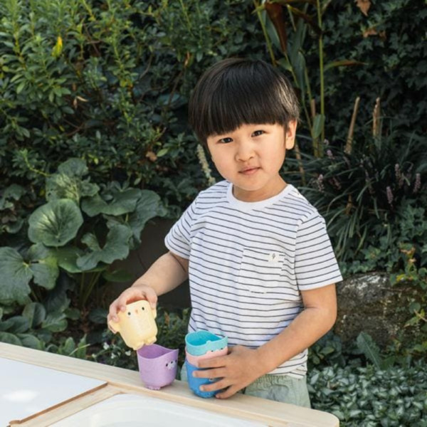 KUBECZKI ZWIERZACZKI do kąpieli zabawka do wody Tiger Tribe 1+