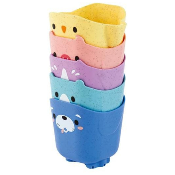 KUBECZKI ZWIERZACZKI do kąpieli zabawka do wody Tiger Tribe 1+