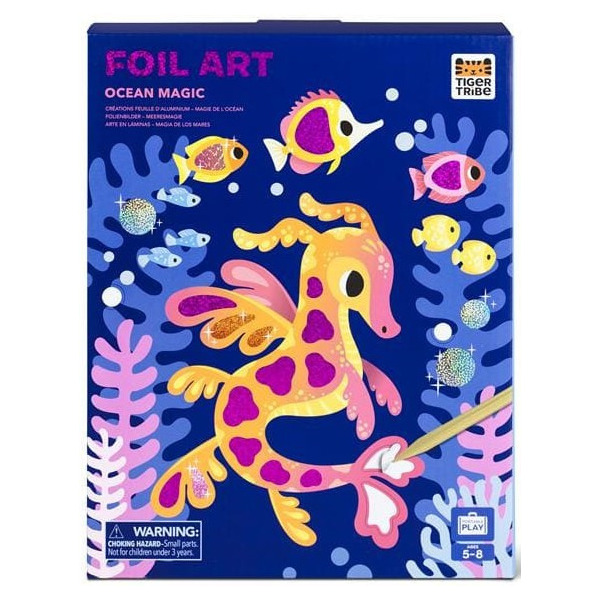 MAGICZNY OCEAN zestaw artystyczny z folią transferową Tiger Tribe 5+