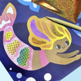 MAGICZNY OCEAN zestaw artystyczny z folią transferową Tiger Tribe 5+