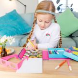 TĘCZOWE SNY kolorowanka 3D zestaw z pisakami Tiger Tribe 5+