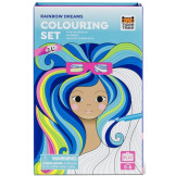 TĘCZOWE SNY kolorowanka 3D zestaw z pisakami Tiger Tribe 5+