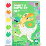 DINOZAURY kolorowanka akwarelowa w przenośnej teczce Tiger Tribe 4+