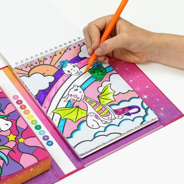 JEDNOROŻCE kolorowanie po numerach zestaw kreatywny z pisakami Tiger Tribe 4+