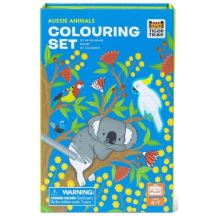 ZWIERZĄTKA AUSTRALIJSKIE kolorowanka zestaw z pisakami Tiger Tribe 4+