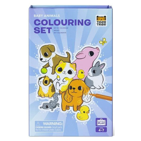 MAŁE ZWIERZĄTKA kolorowanka zestaw z pisakami Tiger Tribe 4+