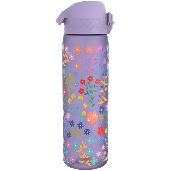 BUTELKA z ustnikiem i blokadą otwarcia 500 ml Delicate Floral Periwinkle BPA Free ION8