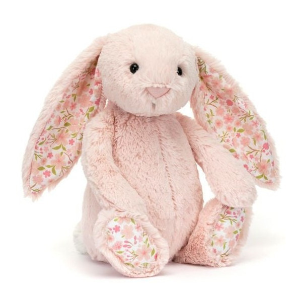 KRÓLICZEK jasnoróżowa przytulanka z kwiecistymi uszami Blossom Cherry Bunny 31 cm Jellycat 0+