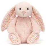 KRÓLICZEK jasnoróżowa przytulanka z kwiecistymi uszami Blossom Cherry Bunny 31 cm Jellycat 0+
