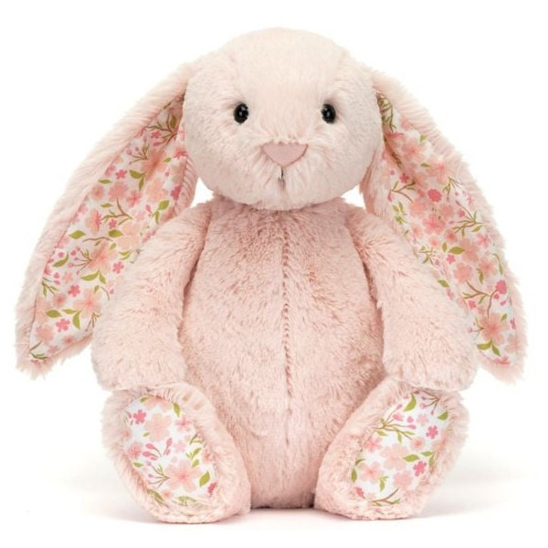 KRÓLICZEK jasnoróżowa przytulanka z kwiecistymi uszami Blossom Cherry Bunny 31 cm Jellycat 0+
