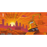 KOPARKA I CYFRY. SNÓW KOLOROWYCH, PLACU BUDOWY książka kartonowa Rinker Sheri Duskey wyd. Nasza Księgarnia