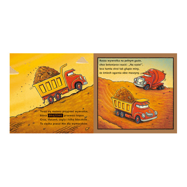 WYWROTKA I KOLORY. SNÓW KOLOROWYCH, PLACU BUDOWY książka kartonowa Rinker Sheri Duskey wyd. Nasza Księgarnia