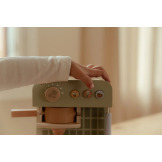 DREWNIANY EKSPRES DO KAWY z akcesoriami zabawa w dom, kuchnię i gotowanie FSC Little Dutch 3+