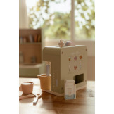 DREWNIANY EKSPRES DO KAWY z akcesoriami zabawa w dom, kuchnię i gotowanie FSC Little Dutch 3+