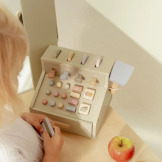 DREWNIANA KASA do zabawy w sklep z akcesoriami FSC Little Dutch 3+