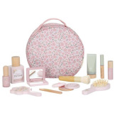 KOSMETYCZKA Z DREWNIANYMI AKCESORIAMI zabawa w dorosłych Beauty Case FSC Little Dutch 3+