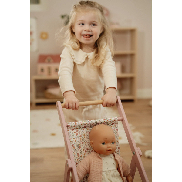 DREWNIANY WÓZEK dla lalek FSC Little Dutch 3+