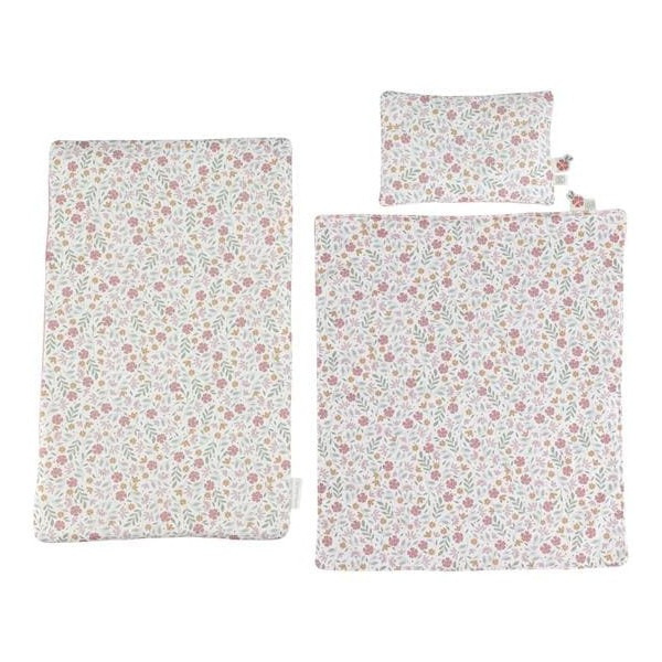 DREWNIANE ŁÓŻECZKO dla lalek z pościelą FSC Little Dutch 3+