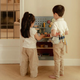 DREWNIANY WARSZTAT z narzędziami FSC Little Dutch 3+