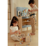 DREWNIANY WARSZTAT z narzędziami FSC Little Dutch 3+