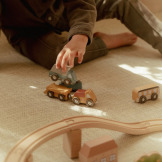 DREWNIANE POJAZDY zestaw 10 szt.  FSC Little Dutch 2+