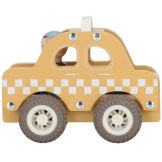 TAKSÓWKA drewniany samochód z wyjmowanym kierowcą FSC Little Dutch 18msc+