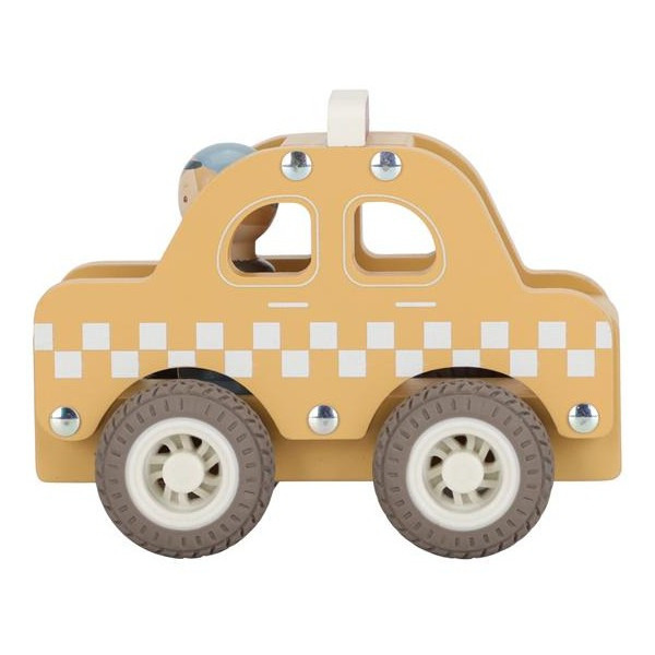 TAKSÓWKA drewniany samochód z wyjmowanym kierowcą FSC Little Dutch 18msc+