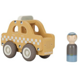 TAKSÓWKA drewniany samochód z wyjmowanym kierowcą FSC Little Dutch 18msc+