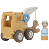 CIĘŻARÓWKA Z DŹWIGIEM drewniany samochód FSC Little Dutch 18msc+