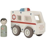 AMBULANS drewniany samochód FSC Little Dutch 18msc+