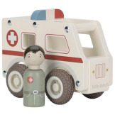 AMBULANS drewniany samochód FSC Little Dutch 18msc+