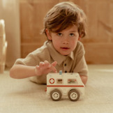 AMBULANS drewniany samochód FSC Little Dutch 18msc+