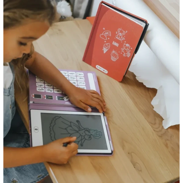 Księżniczki KIDYDRAW-MINI podświetlany tablet do rysowania pad z ekranem LCD Princess Kidywolf 3+