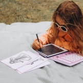 Księżniczki KIDYDRAW-MINI podświetlany tablet do rysowania pad z ekranem LCD Princess Kidywolf 3+