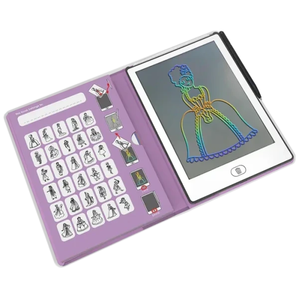Księżniczki KIDYDRAW-MINI podświetlany tablet do rysowania pad z ekranem LCD Princess Kidywolf 3+