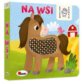 NA WSI książeczka sensoryczna z silikonowymi elementami DOTYKAM POZNAJĘ Elżbieta Korolkiewicz wyd. AWM