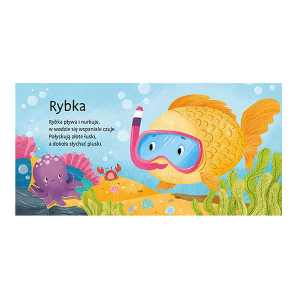 PUPILE książeczka sensoryczna ZWIERZACZKI PRZYTULACZKI Elżbieta Korolkiewicz wyd. AWM