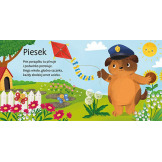 PUPILE książeczka sensoryczna ZWIERZACZKI PRZYTULACZKI Elżbieta Korolkiewicz wyd. AWM