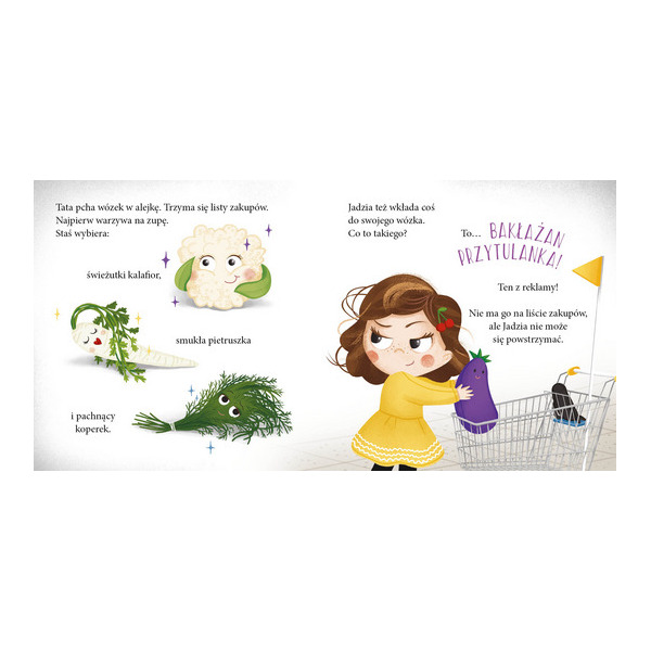 JADZIA PĘTELKA IDZIE NA ZAKUPY książka w twardej okładce Barbara Supeł wyd. Zielona Sowa 1+