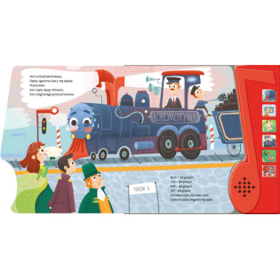 LOKOMOTYWA wiersz do słuchania książka z panelem dźwiękowym Julian Tuwim wyd. AWM