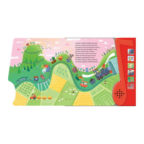 LOKOMOTYWA wiersz do słuchania książka z panelem dźwiękowym Julian Tuwim wyd. AWM