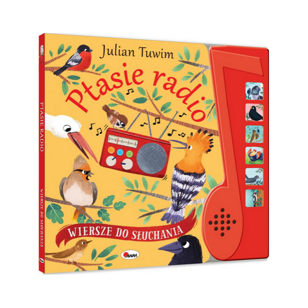 PTASIE RADIO wiersz do słuchania książka z panelem dźwiękowym Julian Tuwim wyd. AWM