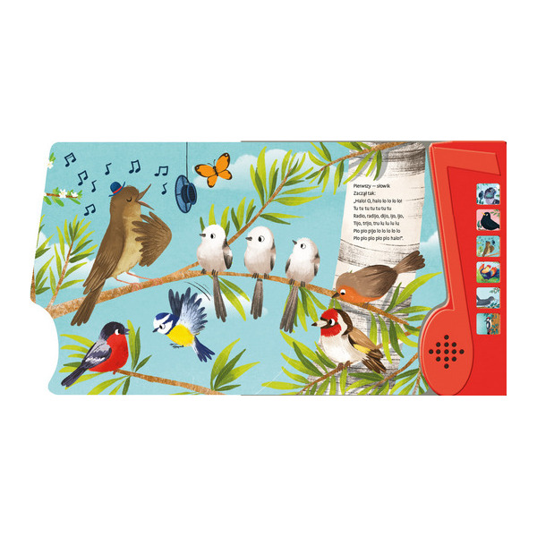 PTASIE RADIO wiersz do słuchania książka z panelem dźwiękowym Julian Tuwim wyd. AWM