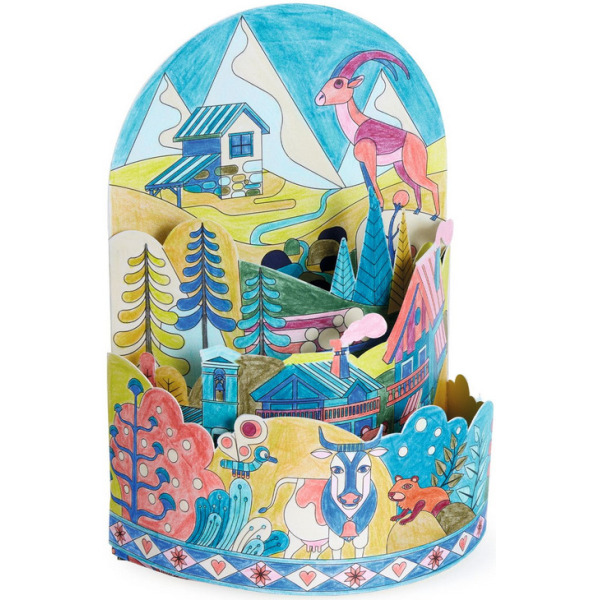 Kolorowanki 3D NA SZCZYCIE...ŚWIATA Djeco 8+