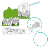 Kolorowanki 3D NA SZCZYCIE... MOJEJ WYSPY Djeco 8+